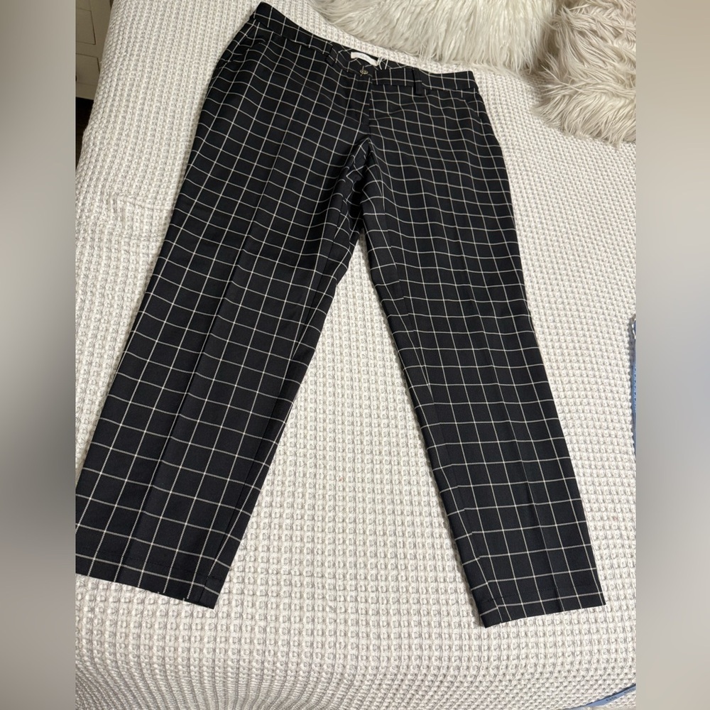 NWT Lady Hagen Black Checkered Pants Size 10